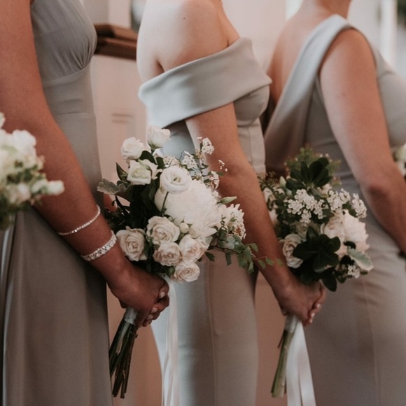 Katie May Legacy Gown in Dove Crepe - Picture 3 of 5